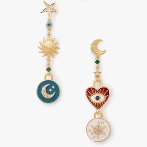 KATE SPADE Like Magic Asymmetrical Linear Earrings